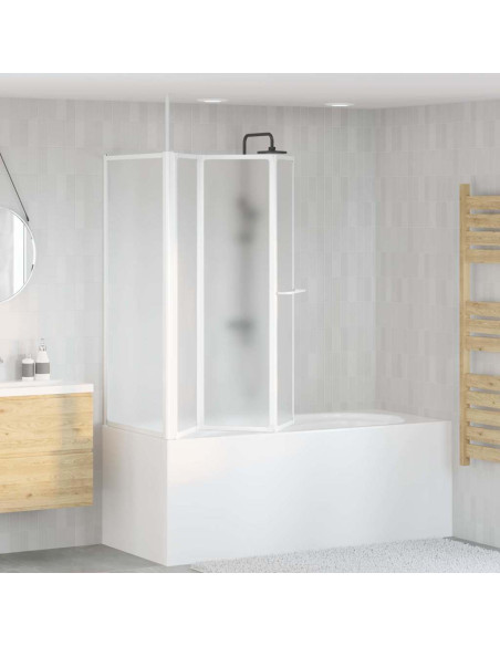 Schermo da Bagno Glassato 120 x 70 x 137 cm Alluminio