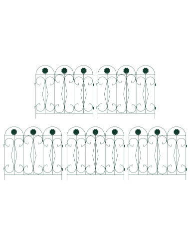 Recinzione per Giardino Traliccio Verde 305,5 x 55,5 x 0,3 cm