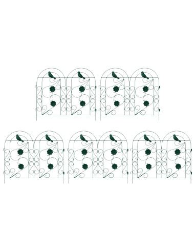 Recinzione per Giardino Traliccio Verde 308,5 x 54,5 x 0,3 cm
