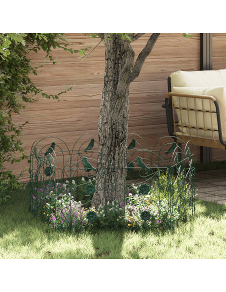 Recinzione per Giardino Traliccio Verde 308,5 x 54,5 x 0,3 cm