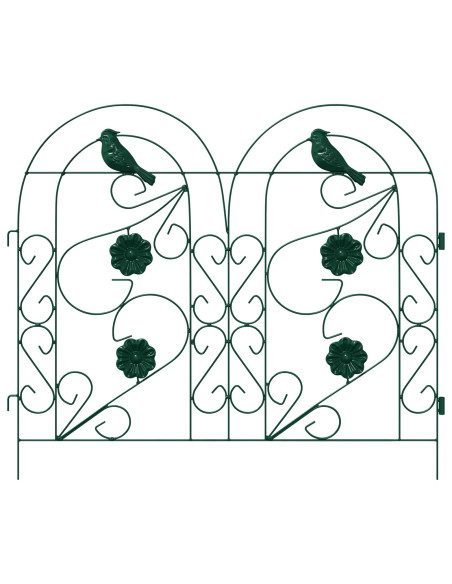 Recinzione per Giardino Traliccio Verde 308,5 x 54,5 x 0,3 cm