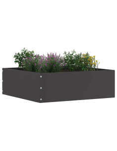 Bordura per Prato 6 pcs Nero 40 x 40 x 13 cm Acciaio 2