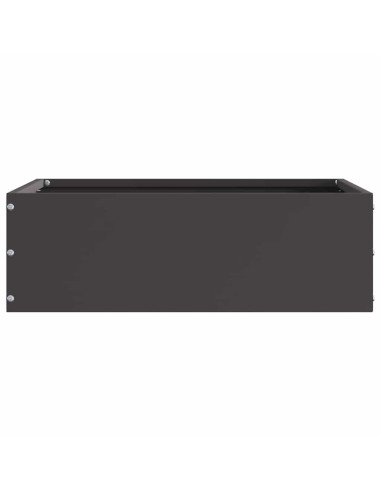 Bordura per Prato 6 pcs Nero 40 x 40 x 13 cm Acciaio