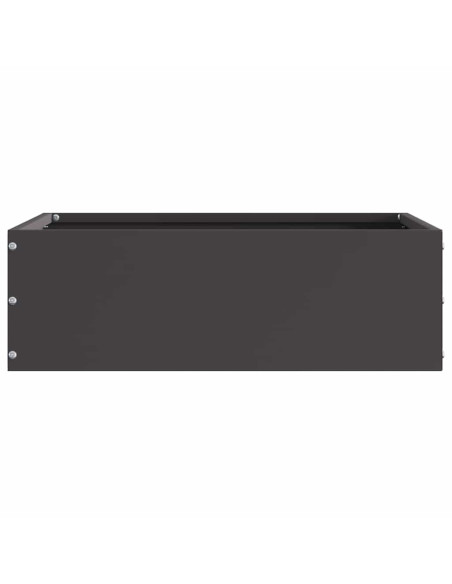 Bordura per Prato 6 pcs Nero 40 x 40 x 13 cm Acciaio