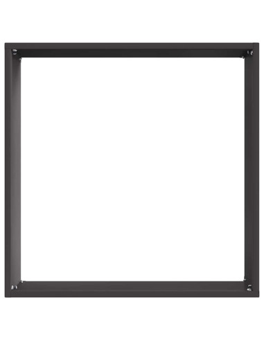 Bordura per Prato 6 pcs Nero 40 x 40 x 13 cm Acciaio