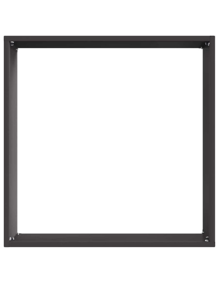 Bordura per Prato 6 pcs Nero 40 x 40 x 13 cm Acciaio