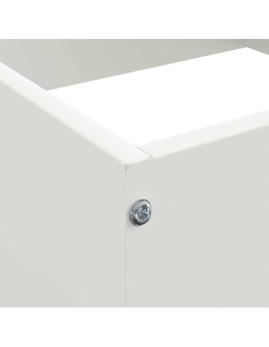 Bordura per Prato Bianco 40 x 40 x 13 cm Acciaio