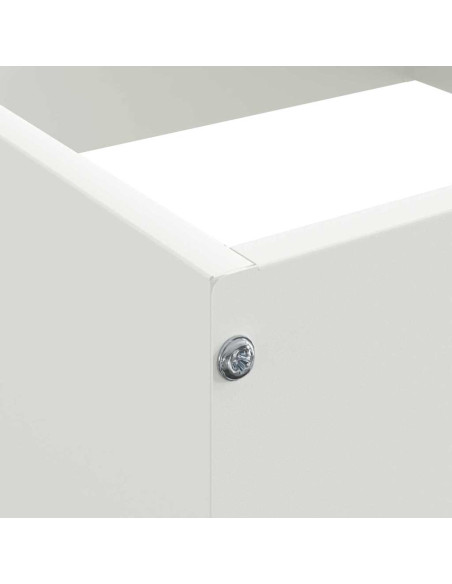 Bordura per Prato Bianco 40 x 40 x 13 cm Acciaio