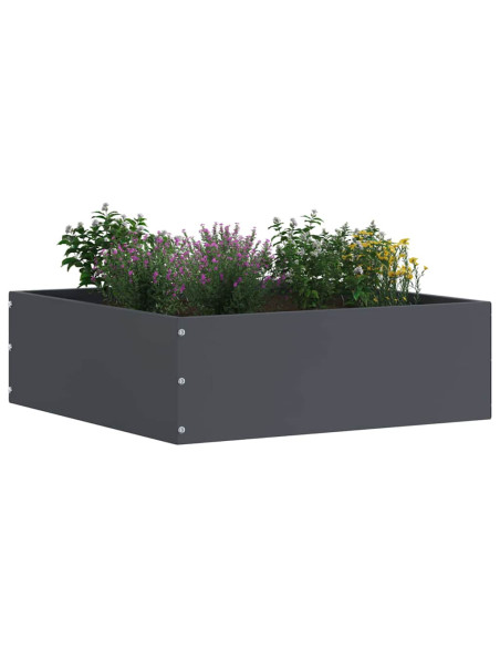 Bordura per Prato Antracite 40 x 40 x 13 cm Acciaio