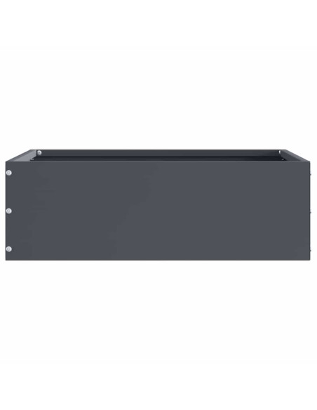 Bordura per Prato Antracite 40 x 40 x 13 cm Acciaio