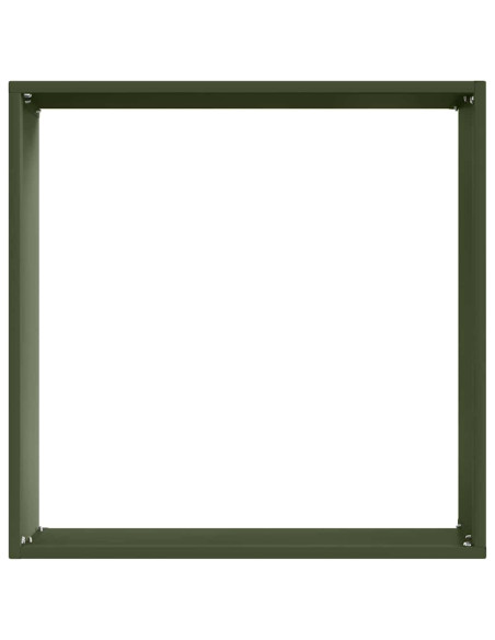 Bordura per Prato 6 pcs Verde oliva 40 x 40 x 13 cm Acciaio