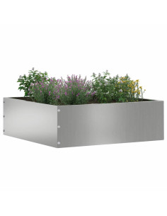 Bordura per Prato 6 pcs Argento 40 x 40 x 13 cm Acciaio zincato 2