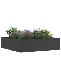 Bordura per Prato 6 pcs Nero 50 x 50 x 13 cm Acciaio 2