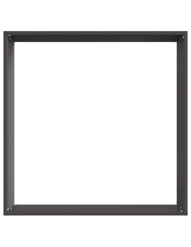 Bordura per Prato 6 pcs Nero 50 x 50 x 13 cm Acciaio