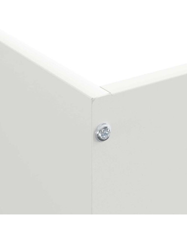 Bordura per Prato Bianco 50 x 50 x 13 cm Acciaio