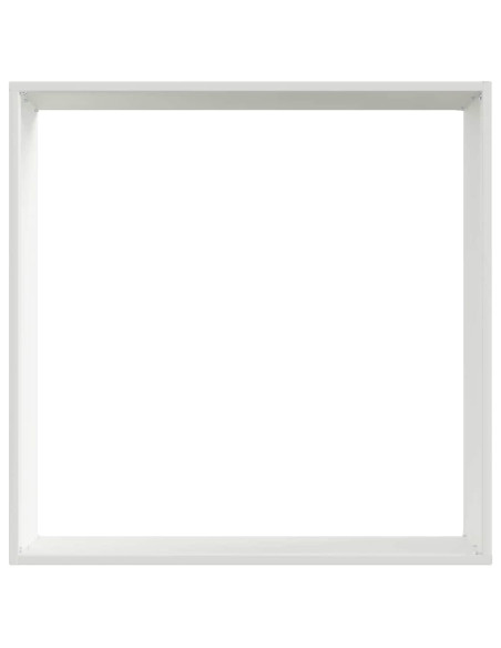 Bordura per Prato 6 pcs Bianco 50 x 50 x 13 cm Acciaio