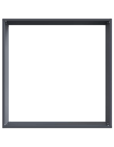 Bordura per Prato 6 pcs Antracite 50 x 50 x 13 cm Acciaio