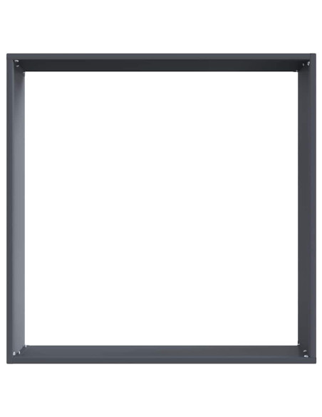 Bordura per Prato 6 pcs Antracite 50 x 50 x 13 cm Acciaio