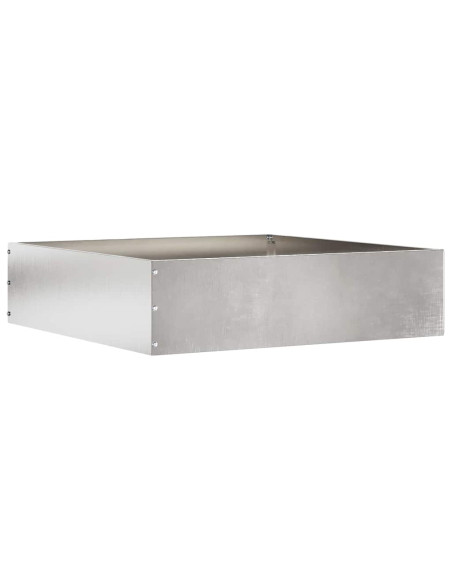 Bordura per Prato 6 pcs Argento 50 x 50 x 13 cm