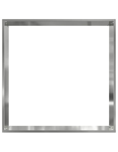 Bordura per Prato 6 pcs Argento 50 x 50 x 13 cm Acciaio zincato