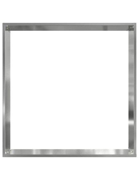 Bordura per Prato 6 pcs Argento 50 x 50 x 13 cm Acciaio zincato