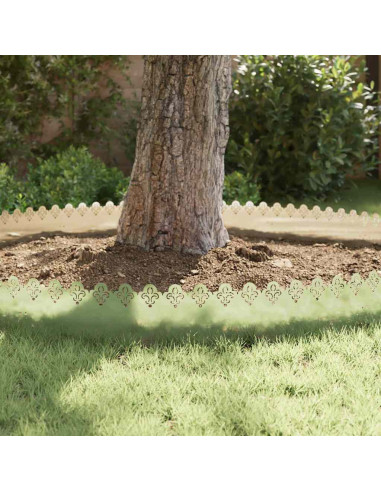 Bordure per prato 10 pcs Argento 103 x 0,05 x 22 cm