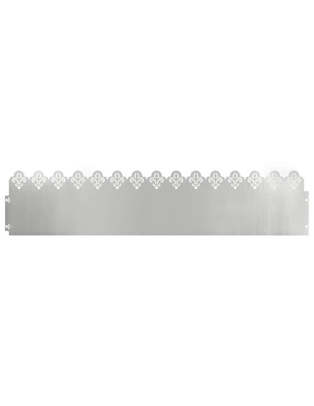 Bordure per prato 20 pcs Argento 103 x 0,05 x 22 cm