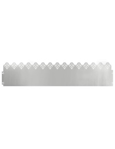 Bordure per prato 30 pcs Argento 103 x 0,05 x 22 cm 2