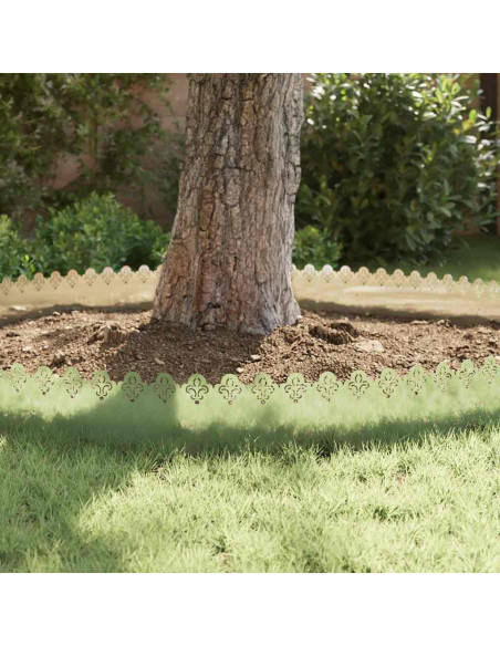 Bordure per prato 30 pcs Argento 103 x 0,05 x 22 cm