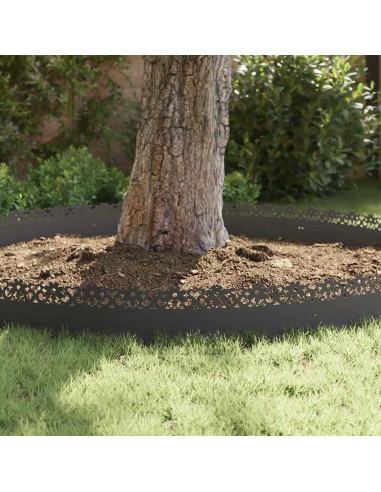 Bordure per prato 30 pcs Nero 103 x 0,05 x 22 cm Acciaio