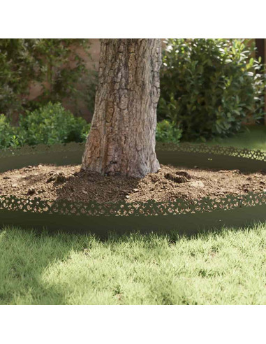 Bordure per prato 10 pcs Verde oliva 103 x 0,05 x 22 cm Acciaio