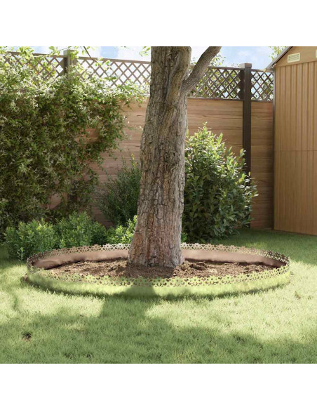 Bordure per prato 10 pcs Argento 103 x 0,05 x 22 cm