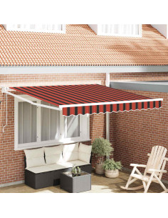 Tenda Retrattile Arancione e Marrone 300 x 250 cm