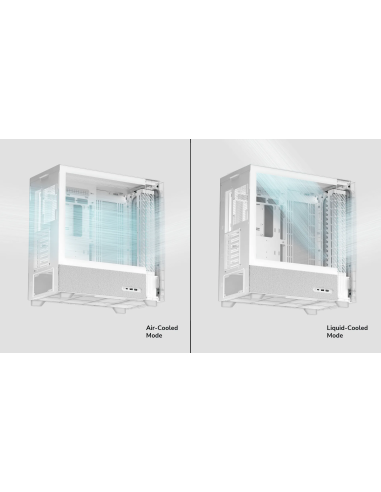 TRYX CASE M.TOWER FLOVA F50 con TCF fan (Cross flow) WHITE