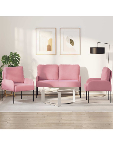 Set divani 3 pcs Rosa 115 x 56 x 80 cm Legno compensato