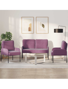 Set divani 3 pcs Viola 115 x 56 x 80 cm Legno compensato
