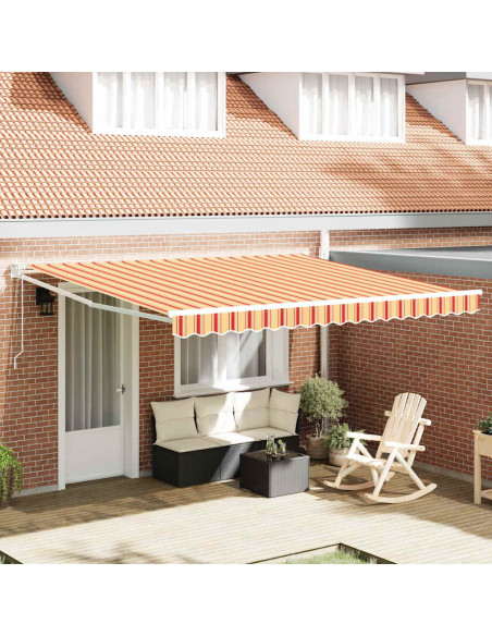 Tenda Retrattile Giallo e Arancione 400 × 300 cm