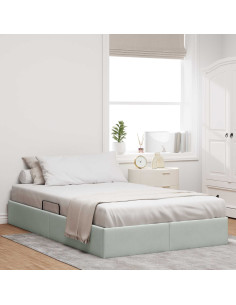 Telaio del Letto Ottomano con Ripostiglio Velluto