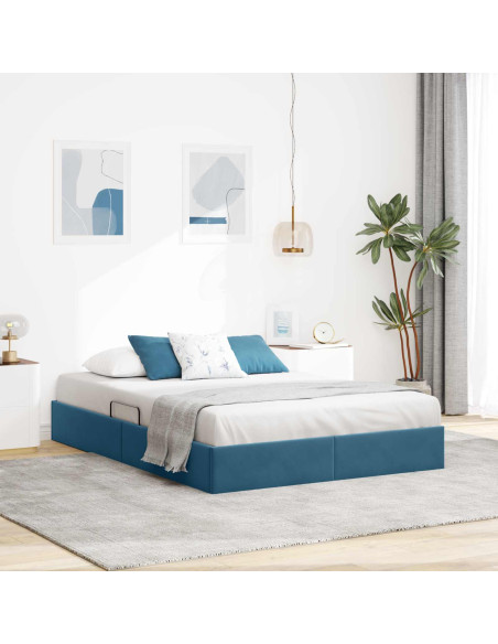 Telaio del Letto Ottomano con Ripostiglio Velluto