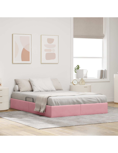 Telaio del Letto Ottomano con Ripostiglio Velluto