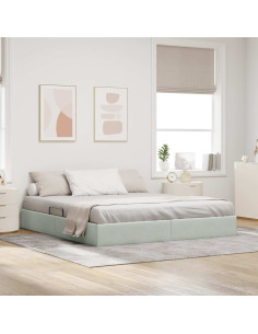 Telaio del Letto Ottomano con Ripostiglio Velluto