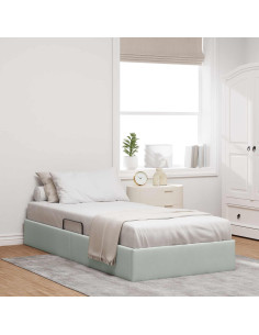 Telaio del Letto Ottomano con Ripostiglio Velluto