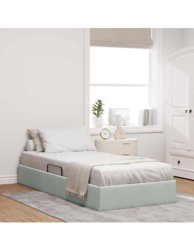 Telaio del Letto Ottomano con Ripostiglio Velluto