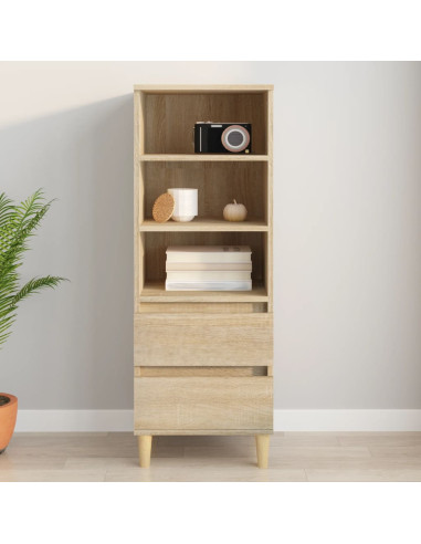 Credenza Rovere Sonoma 40x36x110 cm in Legno Multistrato