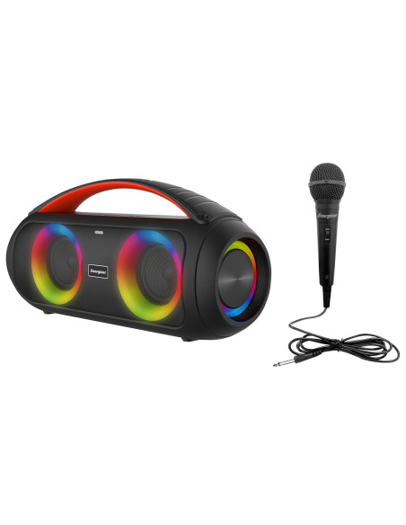 ENERGIZER PARTY SPEAKER BT + POWERB ANK BLUETOOTH RGB 16W + RADIO E MIC