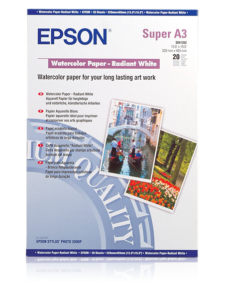 Epson Carta acquerello "Radiant White"