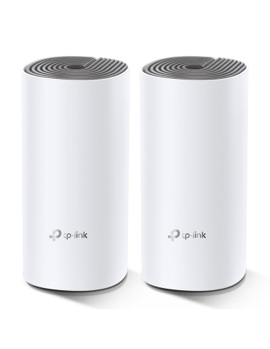 TP-Link Deco E4 (2-pack) Dual-band (2.4 GHz/5 GHz) Wi-Fi 5 (802.11ac) Bianco, Grigio Interno