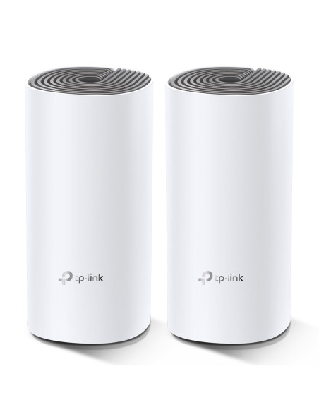 TP-Link Deco E4 (2-pack) Dual-band (2.4 GHz/5 GHz) Wi-Fi 5 (802.11ac) Bianco, Grigio Interno