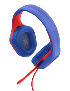 Trust GXT 415SM Zirox Auricolare Cablato A Padiglione Gaming Blu, Rosso 2