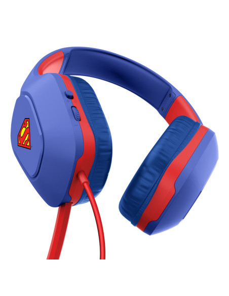 Trust GXT 415SM Zirox Auricolare Cablato A Padiglione Gaming Blu, Rosso